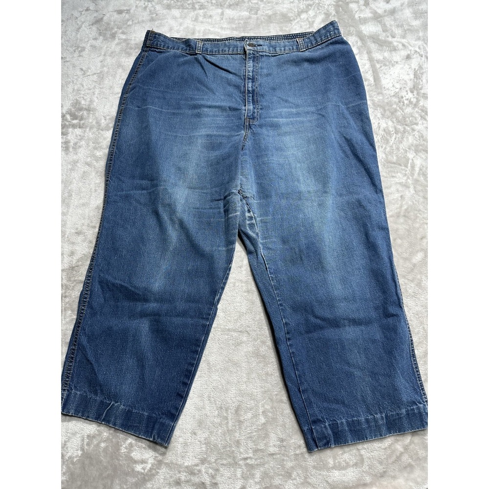 Vintage Levi's RARE 70's-80's White Triangle Patch Denim Modified Jeans X Stitch